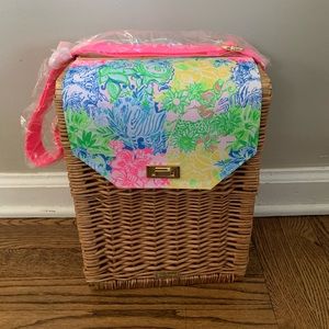 New Lilly Pulitzer Wine Basket